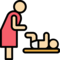 baby-changing care taker maid servant