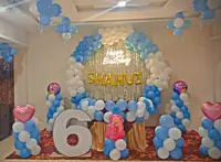 Balloon & flower decoration ring for birthday party for kids ,wedding, function, anniversary ,meetings, festivals, new year,